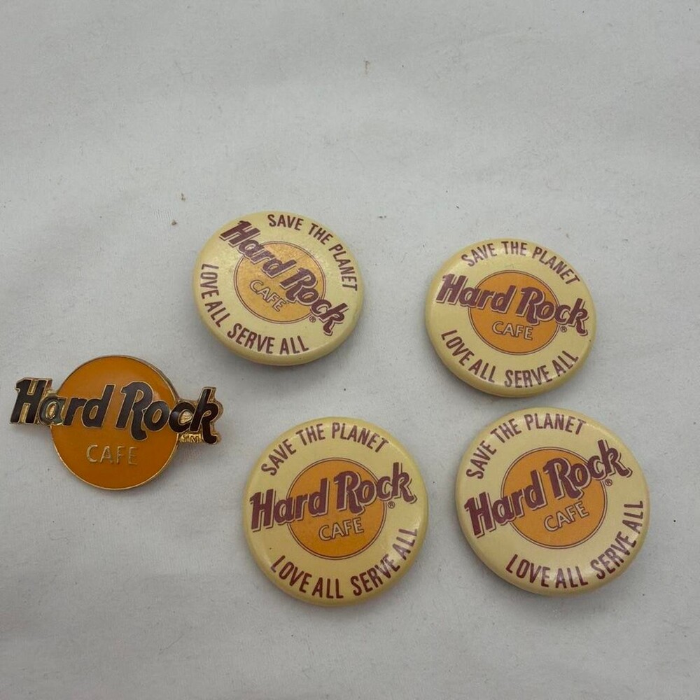 1992 Hard Rock Cafe Pinback Ebcf